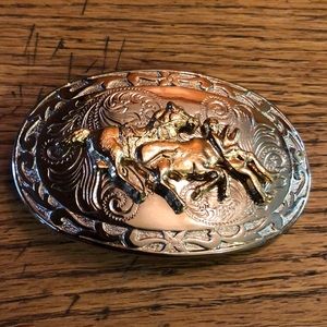 Cowboy belt buckle